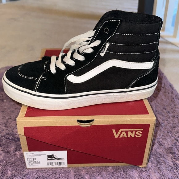 Vans Filmore Hi High Top Black/ White Sneakers Size 5 Unisex - Picture 16 of 16